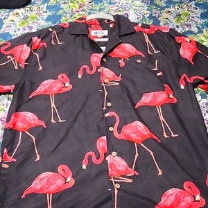 Uzzi Flamingo Shirt Big and Tall small